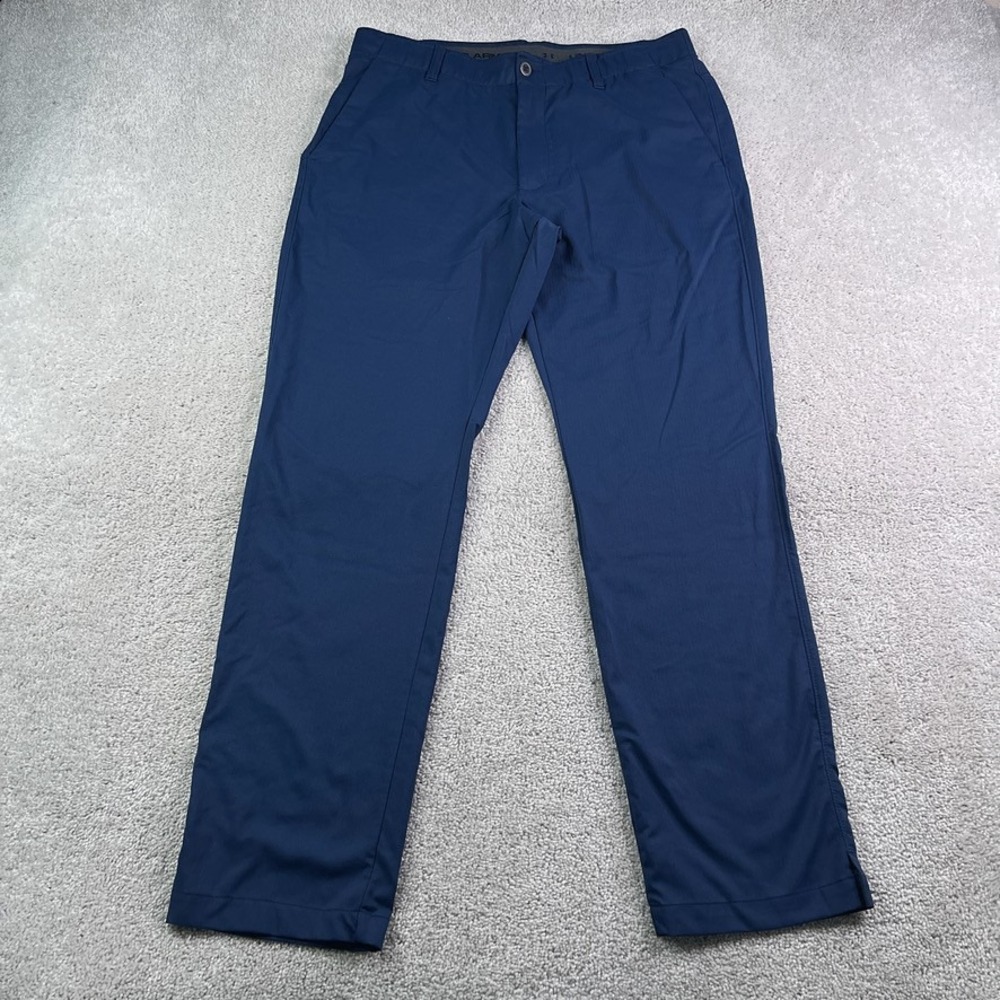 Under Armour Pants Mens 36x32 Navy Blue Golf Stretch Performance Lightweight